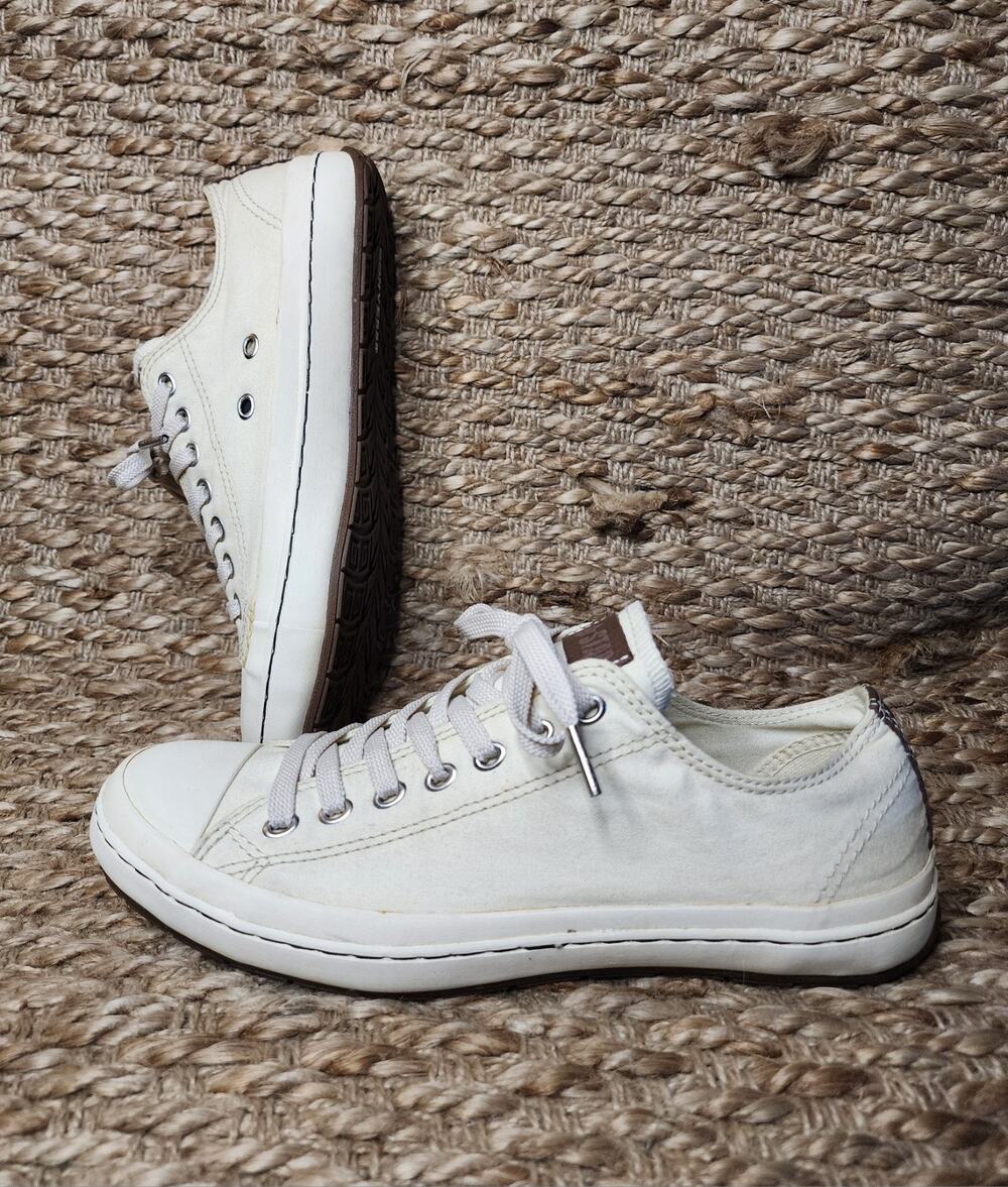 NEW RARE! Converse All Star Premiere Driving Shoes Size 8.5 Ivory Cream Canvas